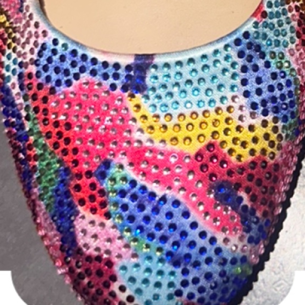 Alex Marie Colorful Rhinestone Flats - Picture 4 of 7